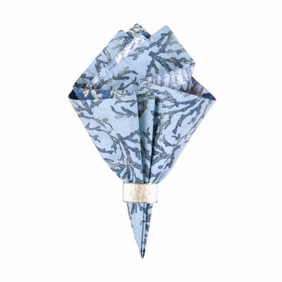 20" Square Blue and White Cape Coral Cloth Napkin
