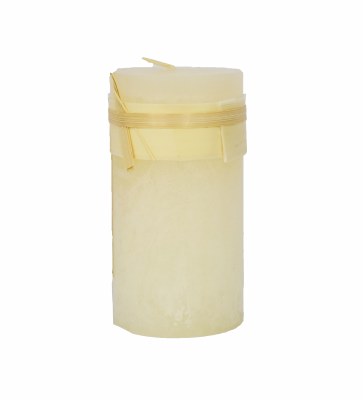 4" x 2" White Unscented Pillar Candle