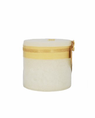 3" x 3.25" White Unscented Pillar Candle