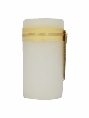 3.25" x 6" White Unscented Pillar Candle