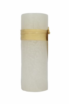 3.25" x 9" White Unscented Pillar Candle