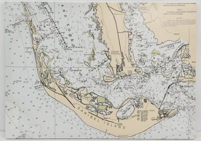 20" x 28" Large Sanibel Island Map Canvas
