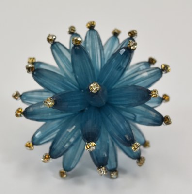 Blue Flower Napkin Ring