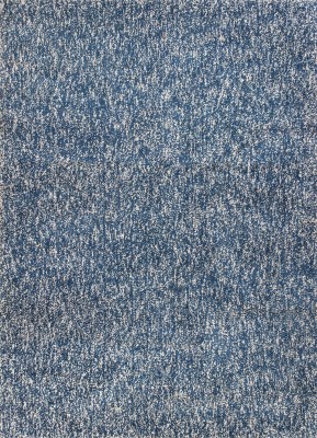 45" x 27" Indigo Blue, Heather and Ivory Bliss Rug