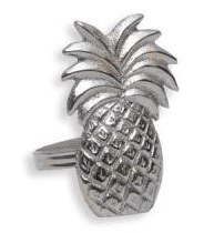 2" Aluminum Pineapple Napkin Ring