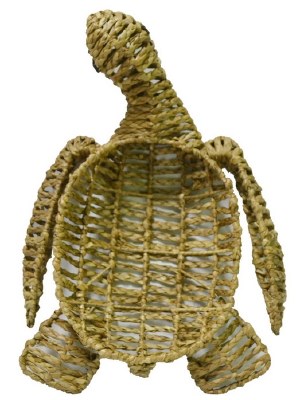21" Natural Wicker Turtle Basket