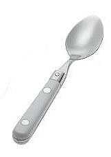 5" White  Le Prix Stainless Steel Spoon