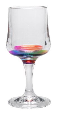 8 oz Reflections Acrylic Rainbow Wine Glass
