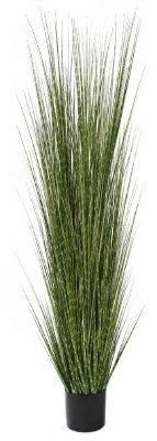 72" Potted Faux Spotted Grass