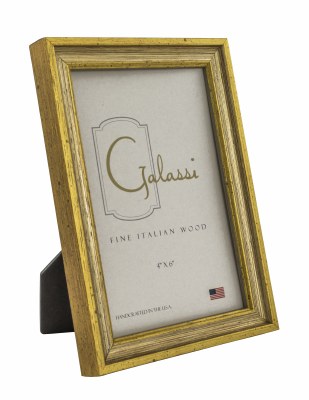 4" x 6" Distressed Silver and Gold Finish Picture Frame