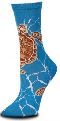 Teal Sea Turtle Socks