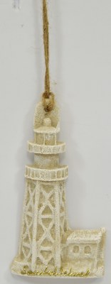 4" Sanibel Island Glitter Lighthouse Ornament