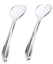 10" Arc Clear Acrylic Salad Servers