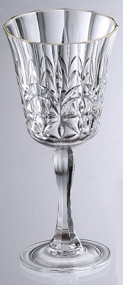 11 oz Carved Royal Clear Acrylic Wine Glass