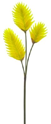 37" Faux Yellow Heliconia Spray