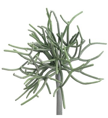 8" Faux Green and Gray Pencil Cactus