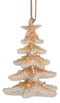 4" Beige Polyresin Starfish Ornament