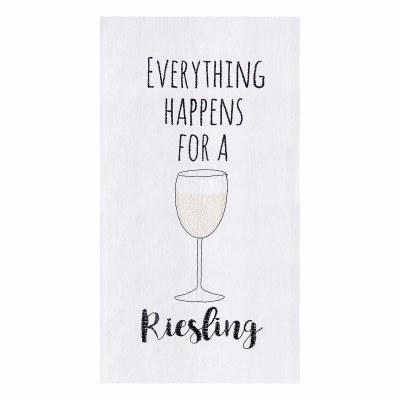 27" x 18" Everything Happens Riesling Kitchen Towel
