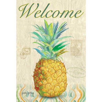 18" x 13" Mini Welcome Pineapple Flag