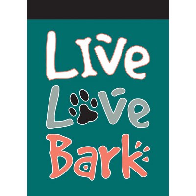 18" x 13" Mini Live Love Bark Flag