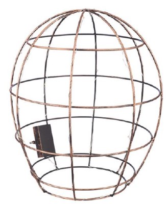 15" Metal LED Oval Cage With Timer