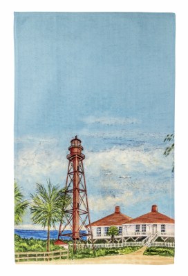 25" x 16" Sanibel Island Lighthouse Kitchen Towel