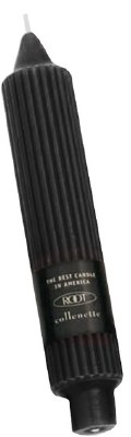 7" Black Grecian Collenette Candle