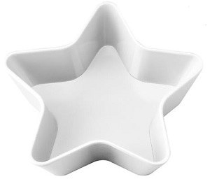 6" White Star Melamine Bowl