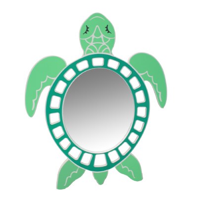 32" Green Turtle Mirror
