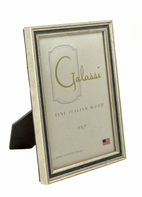 5" x 7" Silver and Navy Channel Picture Frame