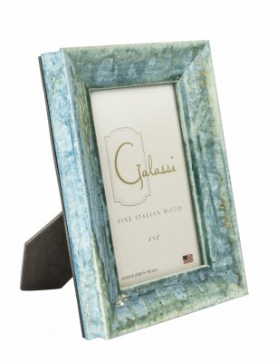 4" x 6" Teal and Gold Bella Picture Frame