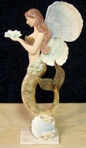 18" Capiz Shell Mermaid Angel