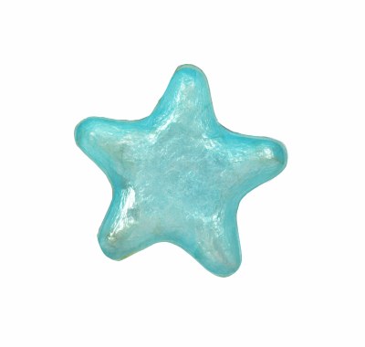 5" Turquoise Capiz Star Shaped Dish