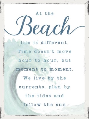 24" x 18" At The Beach Framed Wall Plaque