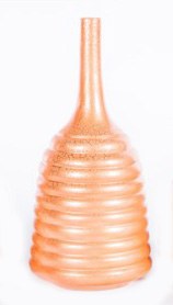 20" Tuscan Sun Orange Ceramic Vase