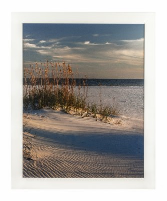 32" x 26" Beach Sea Oats 2 Framed Gel Textured Coastal Print Framed