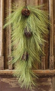 36" Faux Long Needle Pine Drop