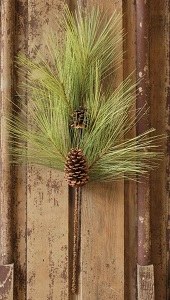 30" Faux Long Needle Pine Spray
