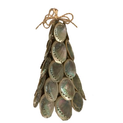 5.5" Abalone Shell Tree Ornament