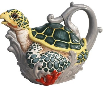 10" Sea Turtle Tea Pot