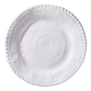 8" Round White Rope Edged Salad Plate