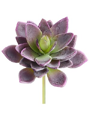 5" Faux Purple and Green Mini Agave