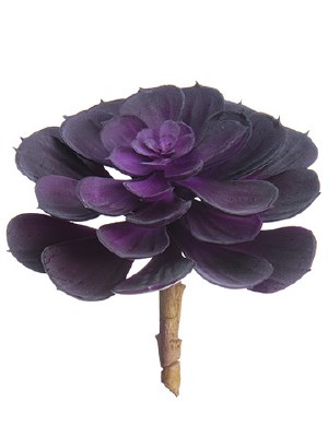 5" Faux Purple Echeveria