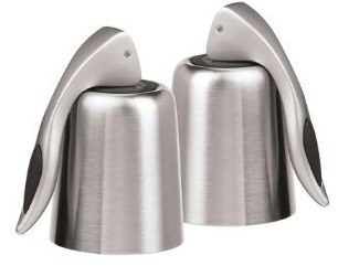 6" Set of 2 Stainless Steel Bottle Stoppers