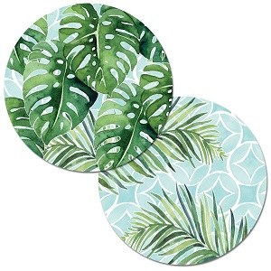 14" Round Tropical Foliage Placemat