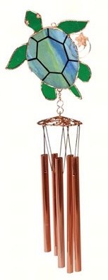 9" Blue and Green Sea Turtle Wind Chime