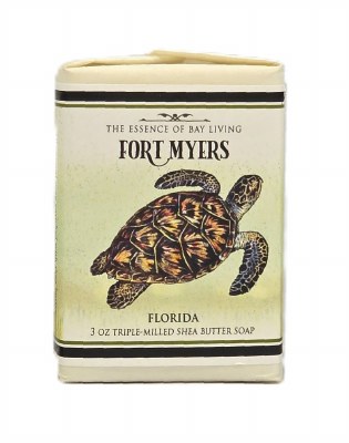 3 Oz Fort Myers Turtle Shea Butter Triple Milled Soap Bar