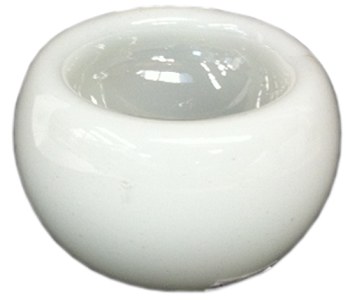6" White Glass Bowl