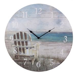23" Round Adirondack Beach Chair Wall Clock