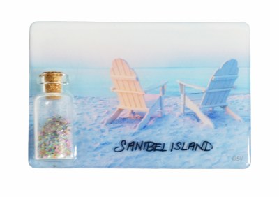 Sanibel Adirondack Chairs With Jar Magnet